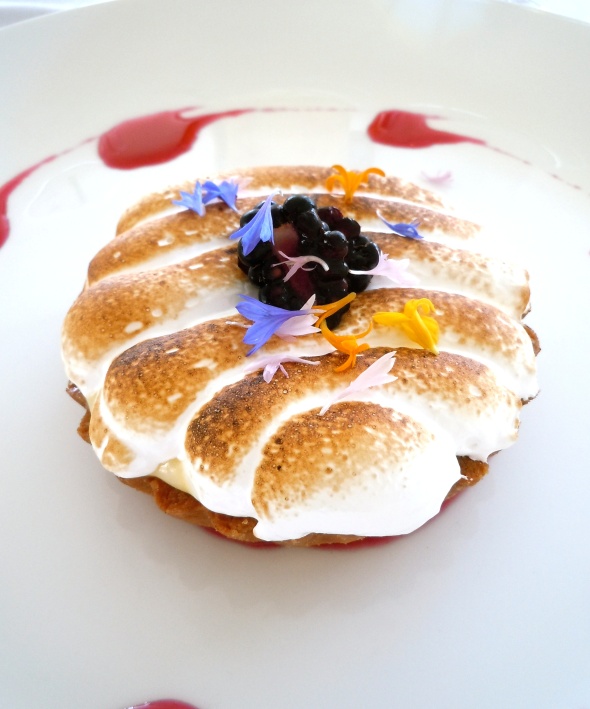 Citrus Tart with Edible Flowers